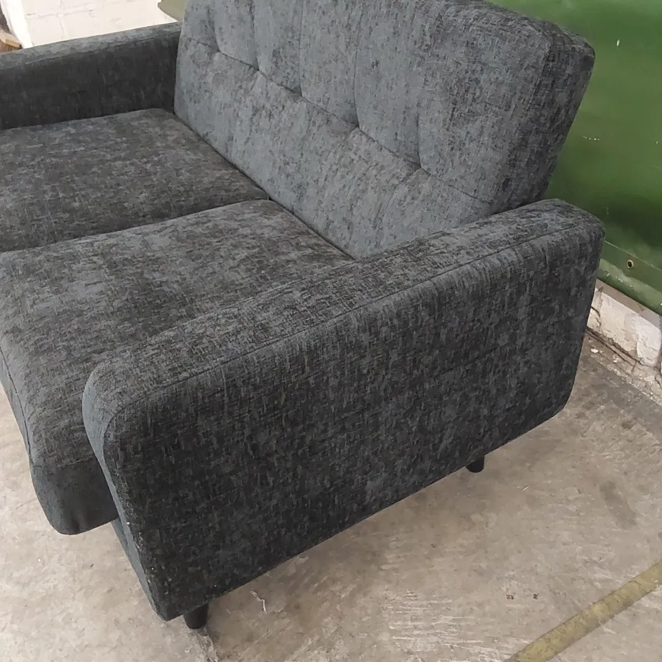 DESIGNER OSLO 2 SEATER FABRIC UPHOLSTERED SOFA 