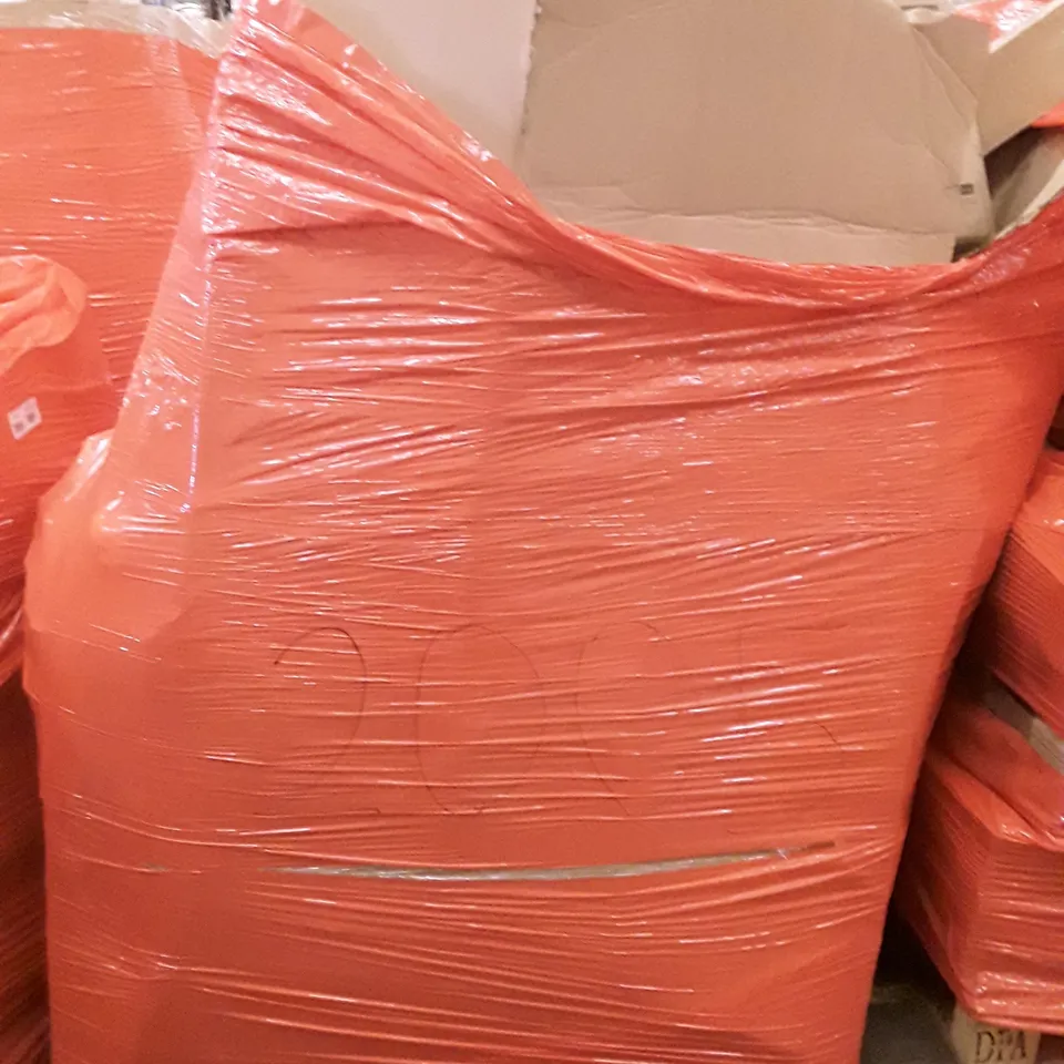 PALLET OF ASSORTED PRODUCTS INCLUDING OLARHIKE DOUBLE HIGH AIR MATTRESS, TOILET SEAT, TENSION ROD, WALL MOUNTED MIRROR, FOLDING EXERCISE BIKE