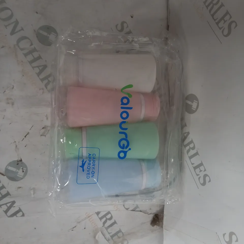 TRAVEL BOTTLES WITH LABLES