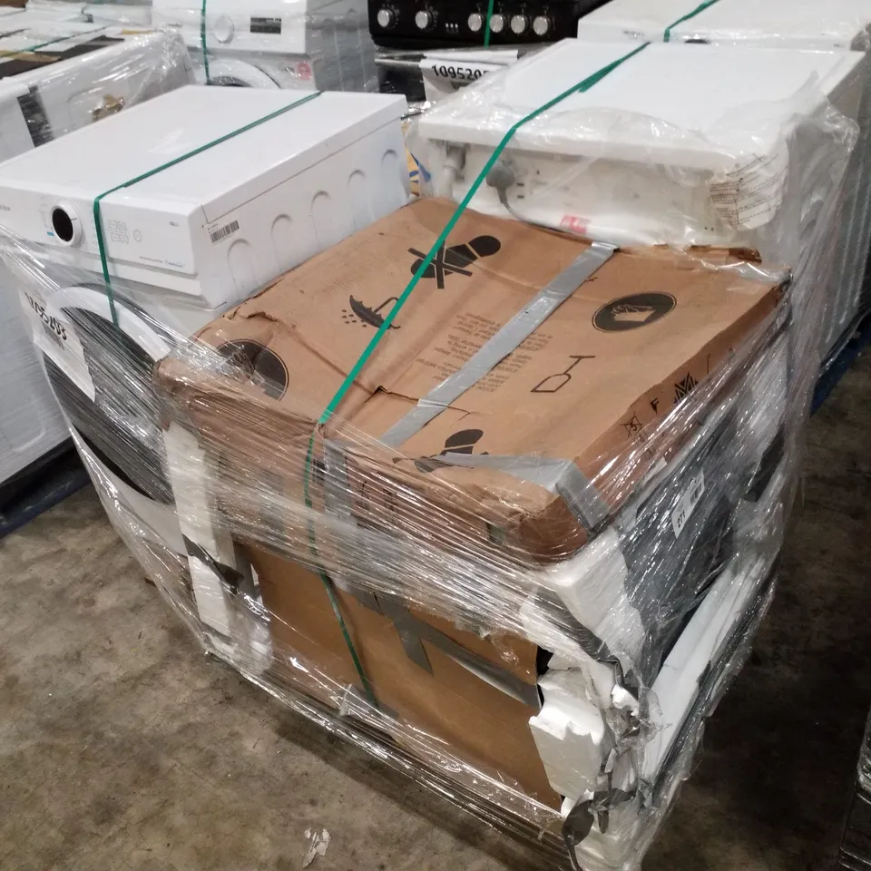 PALLET OF APPROXIMATELY 4 UNPROCESSED RAW RETURN WHITE GOODS TO INCLUDE;