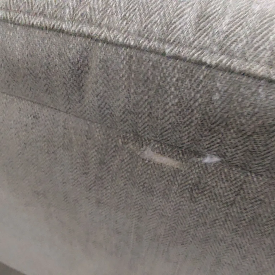 DESIGNER THREE SEATER SOFA GREY FABRIC 