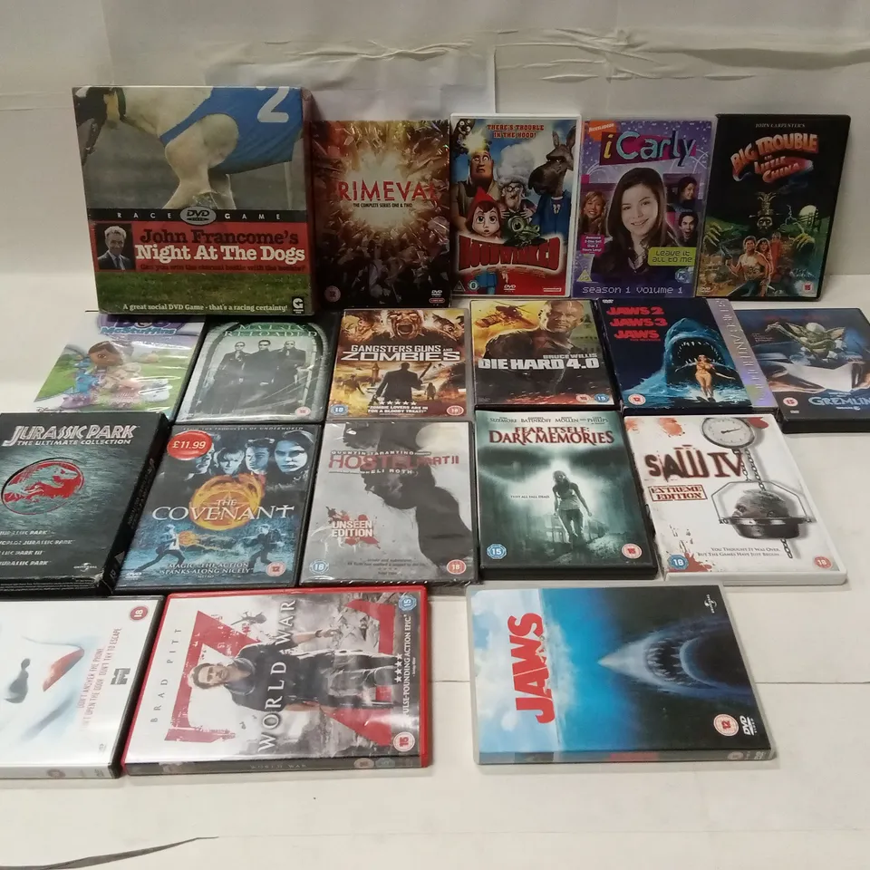 APPROXIMATELY 18 ASSORTED DVDS AND FILMS