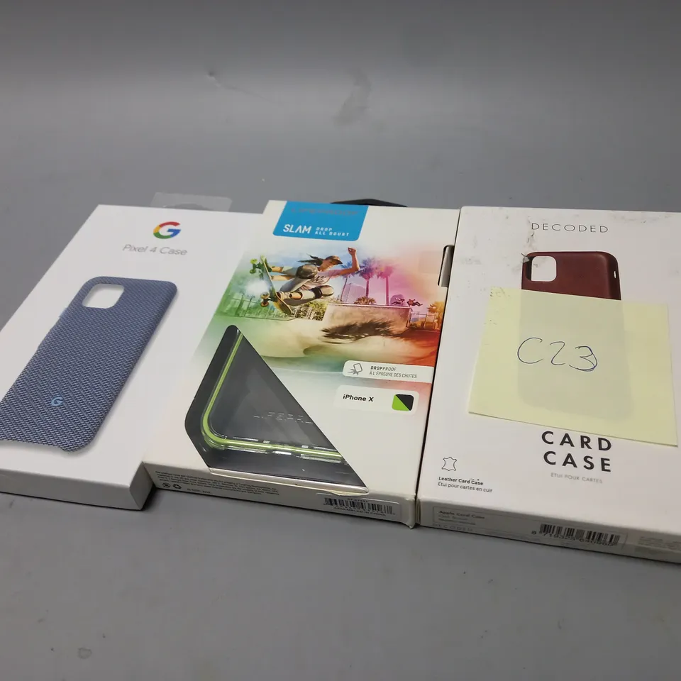 MEDIUM BOX OF ASSORTED PHONE CASES FOR GOOGLE PIXEL AND IPHONE 