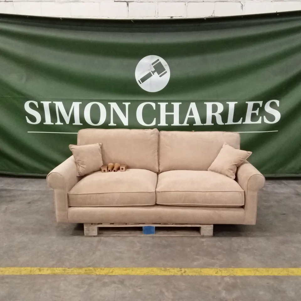 WILLIAM FABRIC 3 SEATER SOFA - SAND RRP £1099