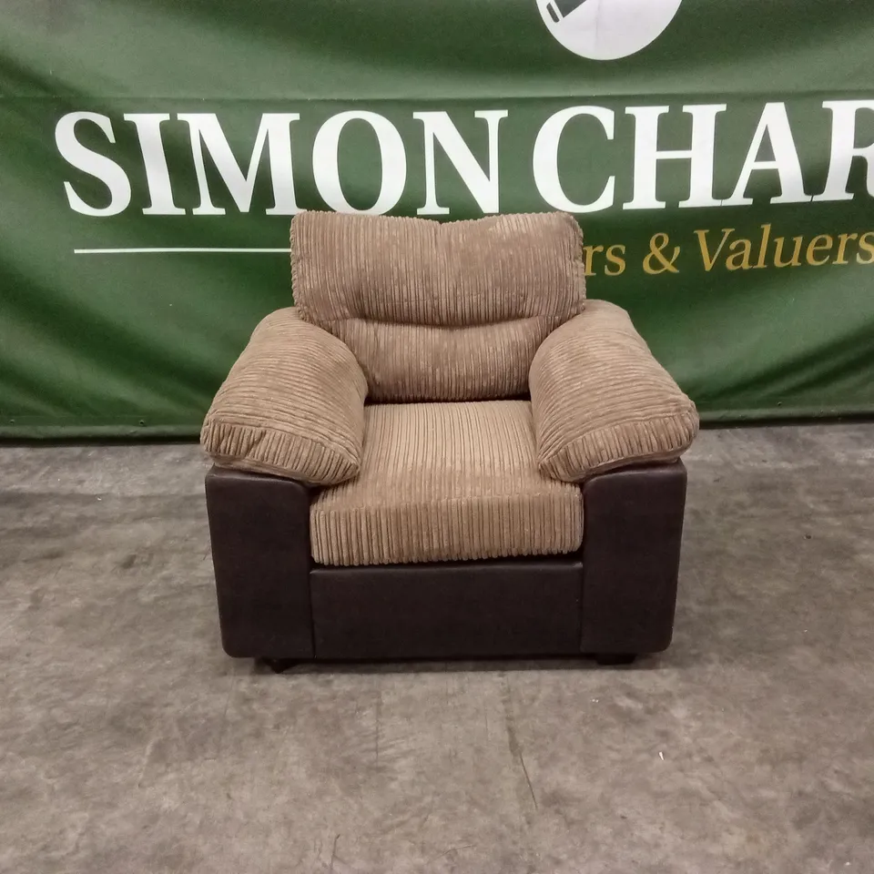 ARMSTRONG ARMCHAIR - BROWN RRP £449