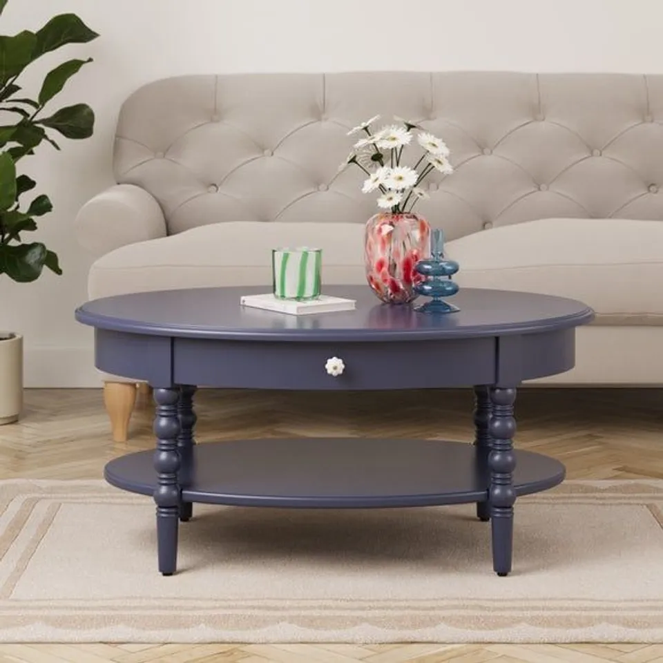 BOXED PIPPIN COFFEE TABLE, NAVY (1 BOX)