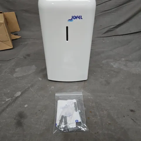 JOFEL WHITE WALL-MOUNTED DISPENSER – MOUNTING KIT INCLUDED