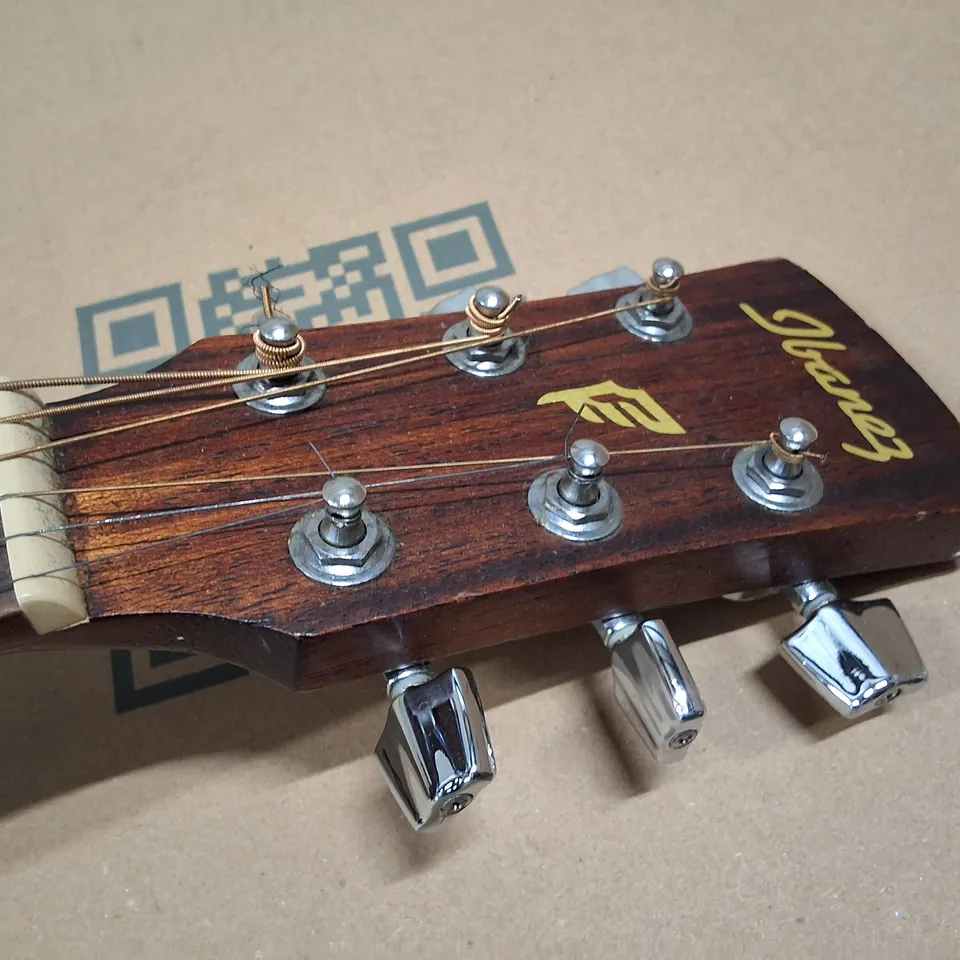 IBANEZ ACOUSTIC GUITAR WITH ONBOARD TUNER – NATURAL FINISH (PF58-OPN)