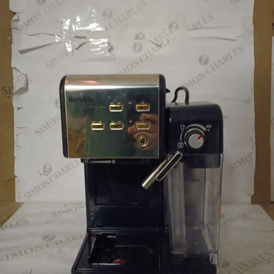 BREVILLE ONE-TOUCH COFFEEHOUSE COFFEE MACHINE - NAVY BLUE