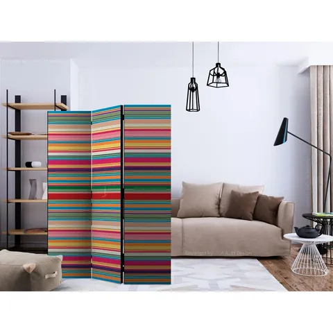 BOXED 135CM W × 172CM H 3-PANEL ONE SIDED ROOM DIVIDER FOLDING ROOM DIVIDER