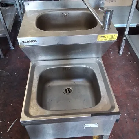 BLANCO STAINLESS STEEL INDUSTRIAL DOUBLE HAND WASH BASIN