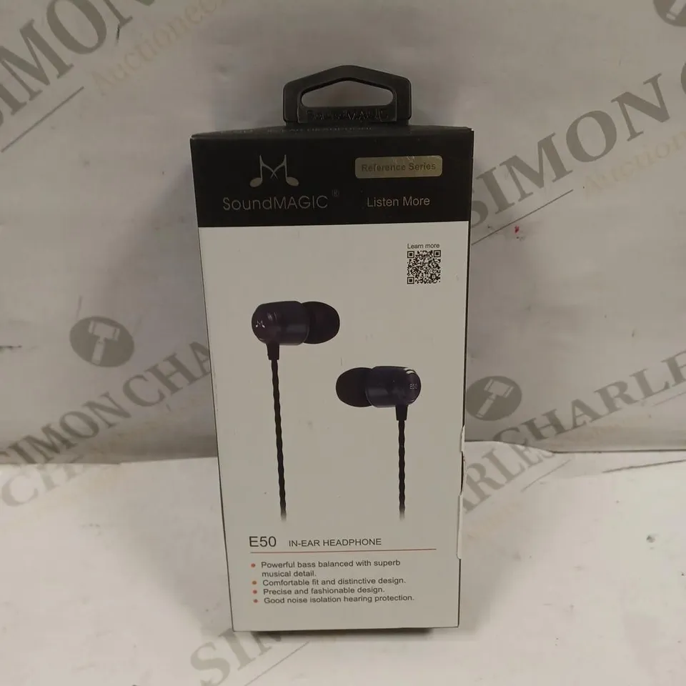 SEALED SOUND MAGIC E50 IN EAR HEADPHONES 
