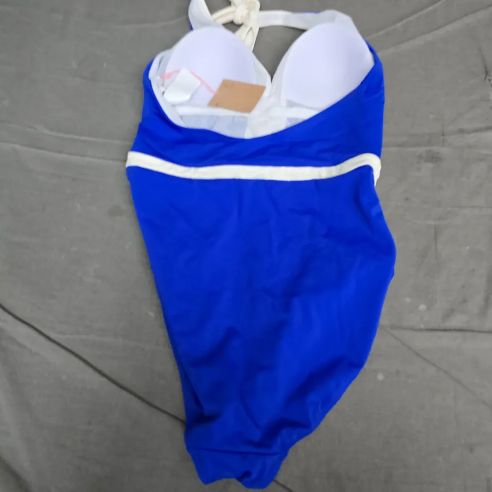 BODEN BLUE V-PANEL SWIMSUIT – UK 12L (US 8L, DE 38L, FR 40L)