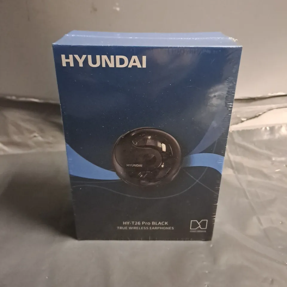 SEALED HYUNDAI HY-T26 PRO BLACK WIRELESS EARPHONES 