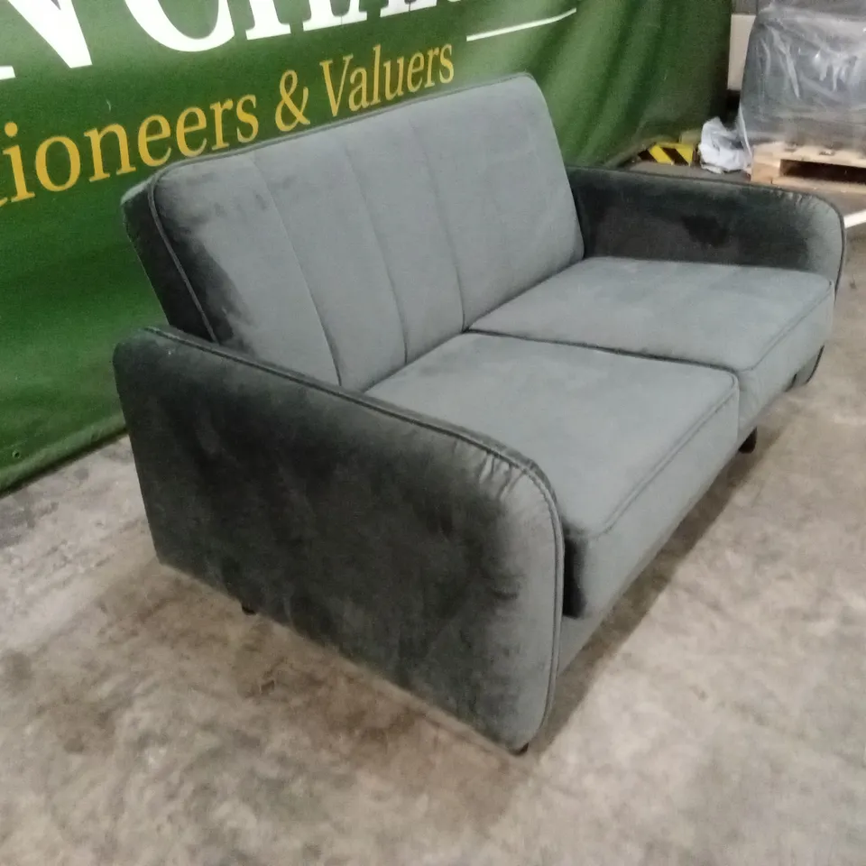 JENNIFER COMPACT FABRIC 2 SEATER SOFA - GREY RRP £299