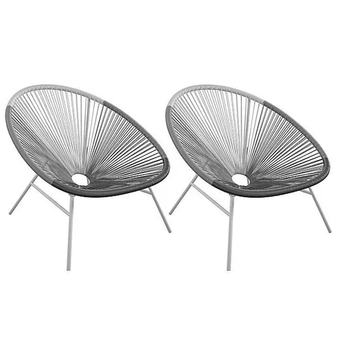 BOXED AVO XL LOUNGE CHAIRS IN BLACK - 2 PIECES (1 BOX)