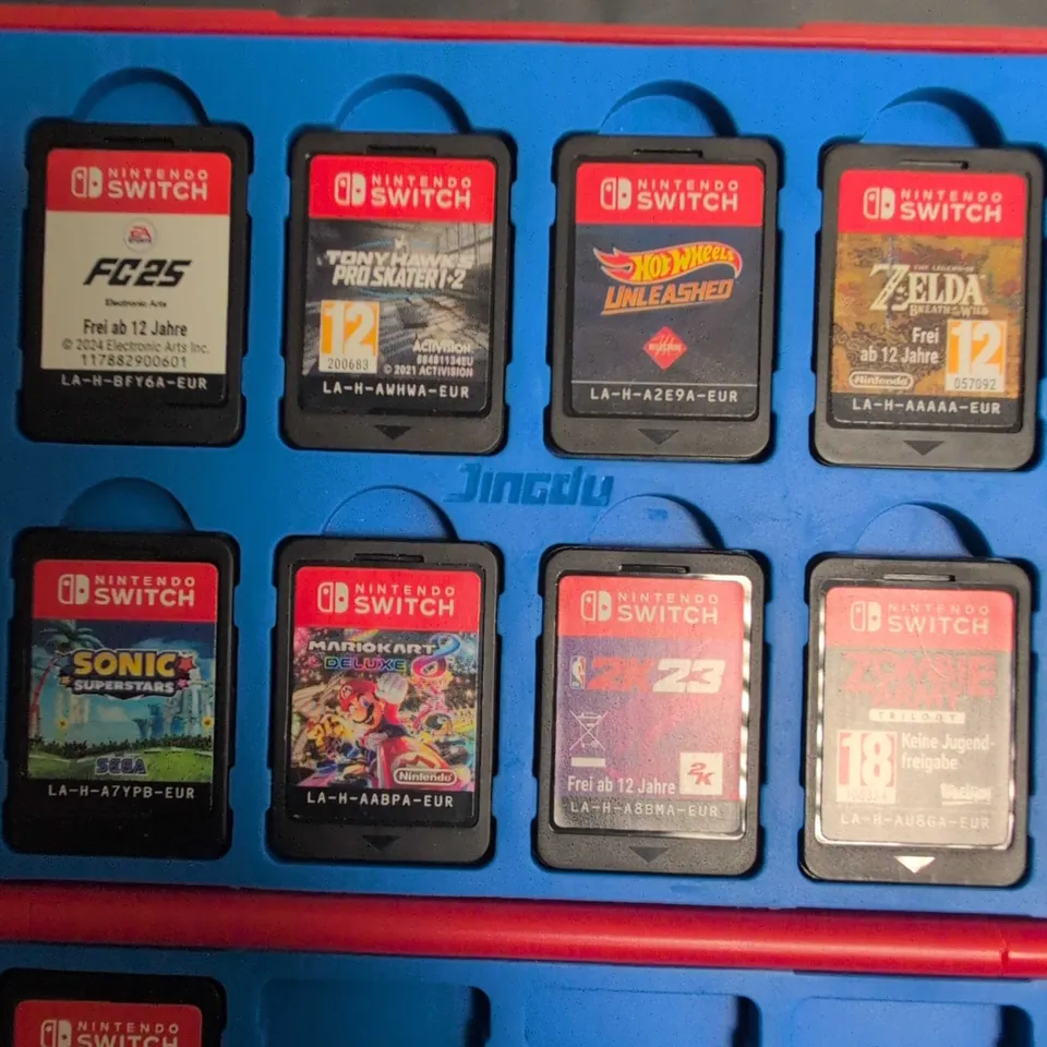 Nintendo Switch Game Cartridge Collection with Case