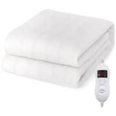 BOXED COSTWAY SMALL ELECTRIC MATTRESS PAD WITH 8 HEAT SETTINGS