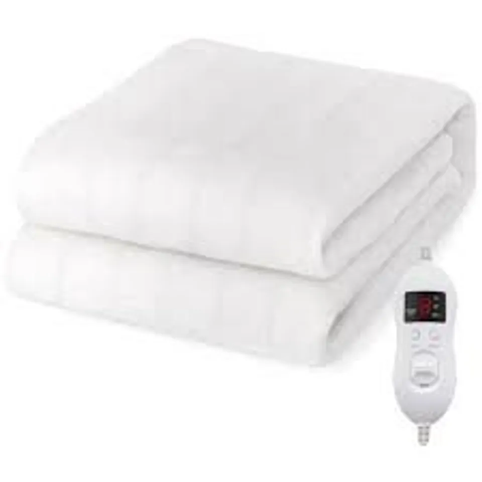 BOXED COSTWAY SMALL ELECTRIC MATTRESS PAD WITH 8 HEAT SETTINGS