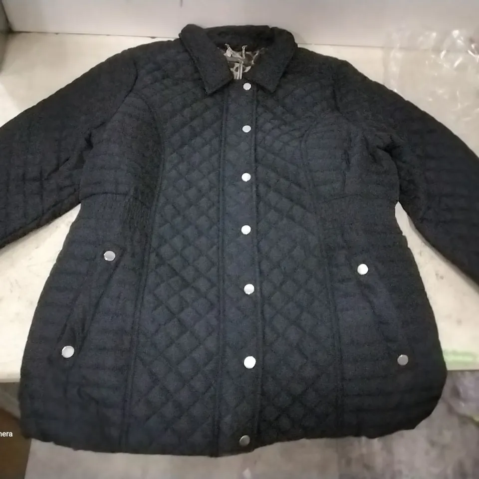 BOX OF 7 BRAND NEW RUTH LANSFORD BLACK QUILTED COATS SIZE 20