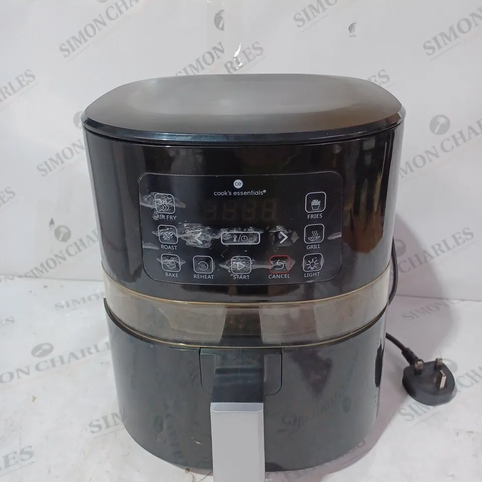 BOXED COOK'S ESSENTIALS AIR FRYER - BLACK