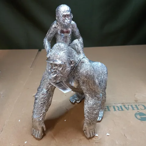 LESSER & PAVEY SILER ART GORILLA & BABY