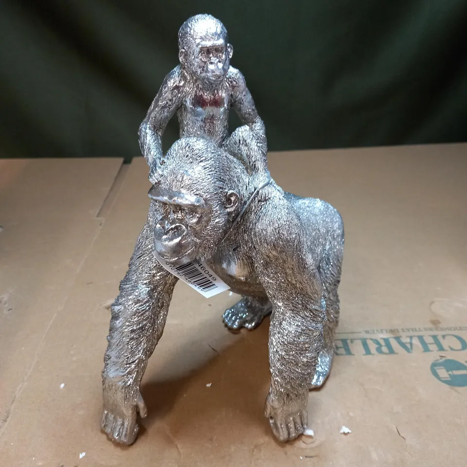 LESSER & PAVEY SILER ART GORILLA & BABY