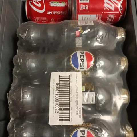 APPROXIMATELY 15 ASSORTED DRINKING PRODUCTS TO INCLUDE PEPSI MAX & COCA-COLA