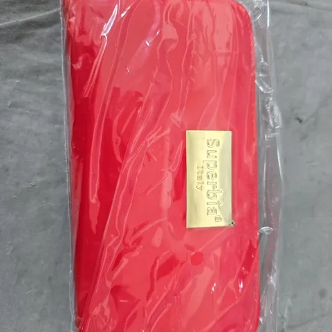 SUPERBIA ITALY RED ZIP-AROUND WALLET