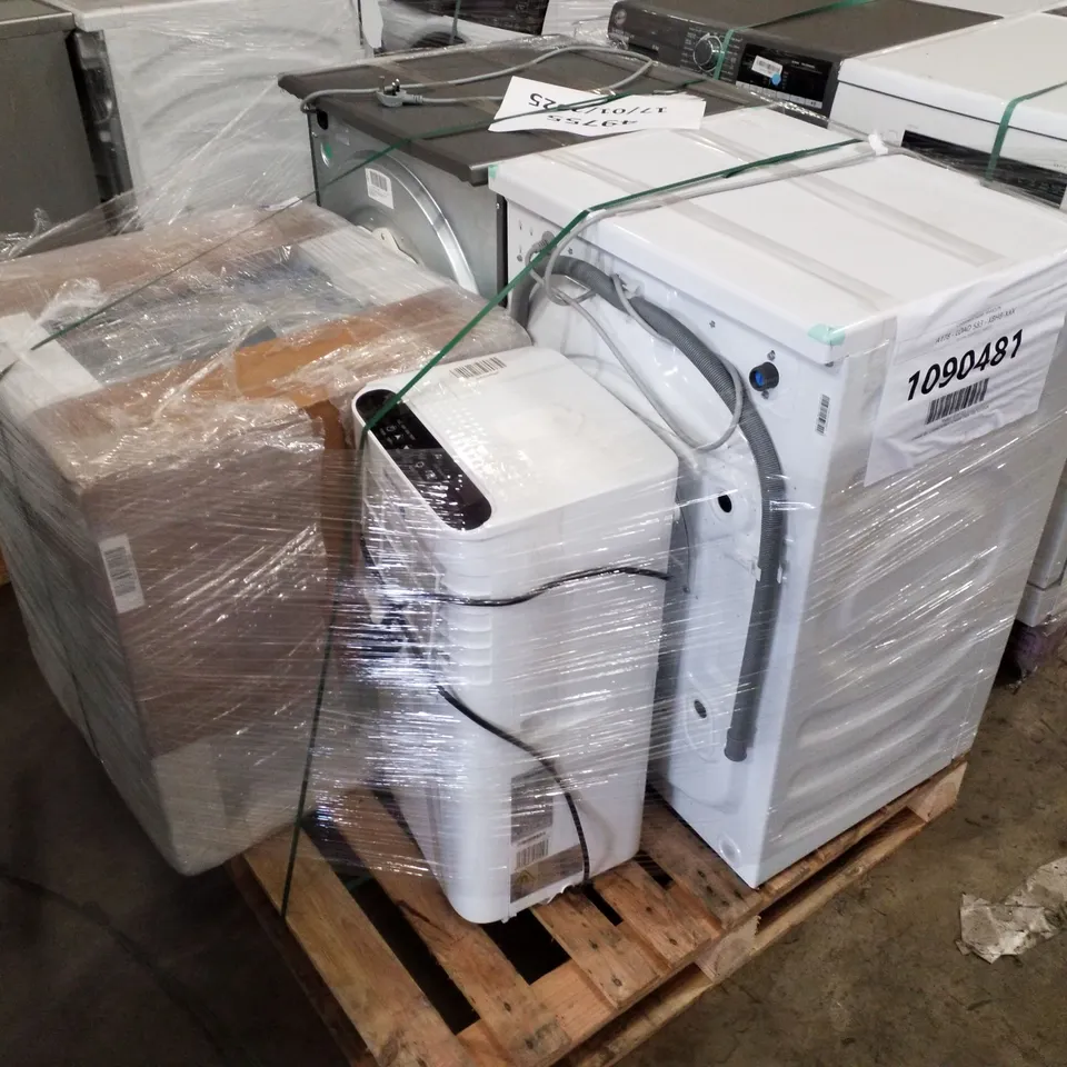 PALLET OF APPROXIMATELY 4 UNPROCESSED RAW RETURN WHITE GOODS TO INCLUDE