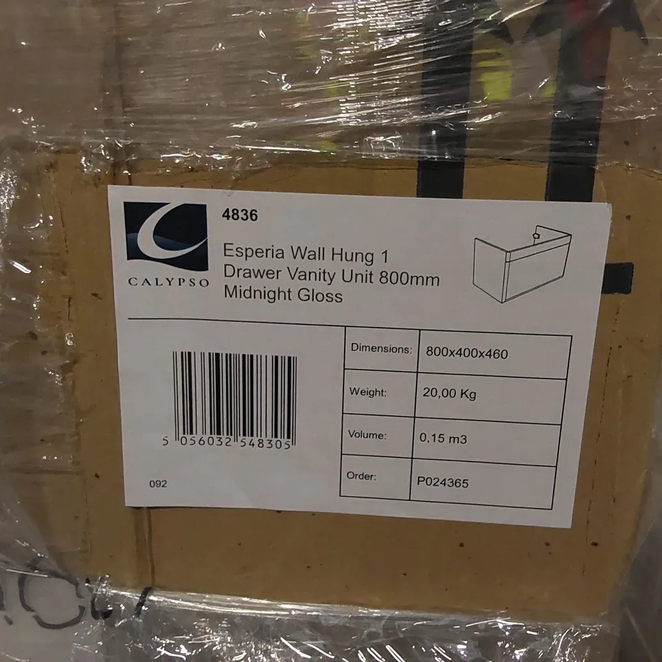 PALLET TO CONTAIN APPROX 5 X BOXED CALYPSO ESPERIA WALL HUNG VARY UNITS 