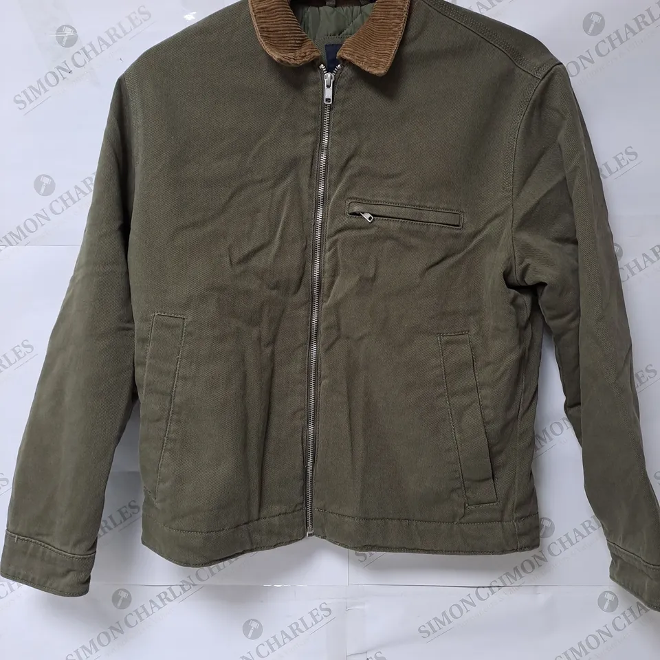 AMBERCROMBIE & FITCH KHAKI GREEN JACKET - XS