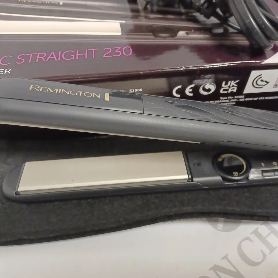 BOXED REMINGTON CERAMIC STRAIGHT 230 STRAIGHTENER
