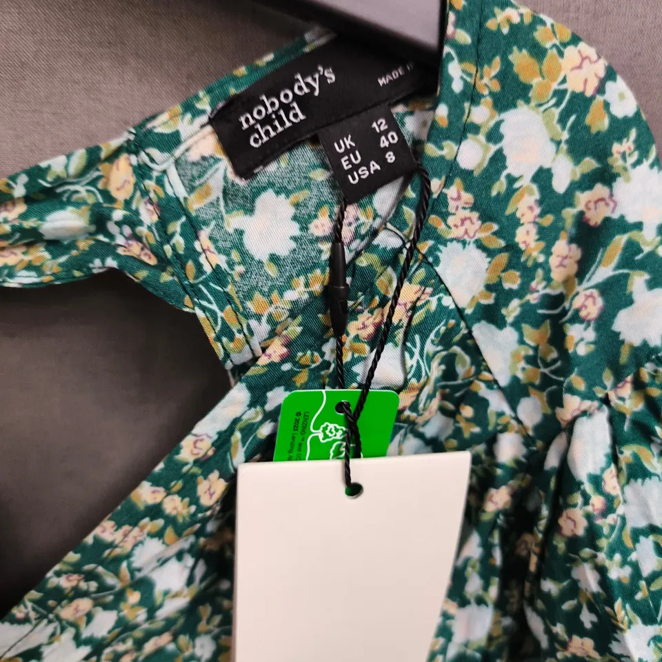 NOBODY'S CHILD FLORAL DRESS – UK 12 (EU 40, US 8)