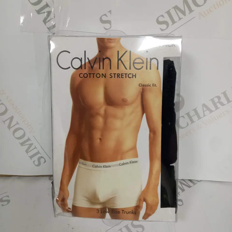 CALVIN KLEIN CLASSIC FIT 3 LOW RISE TRUNKS SIZE M