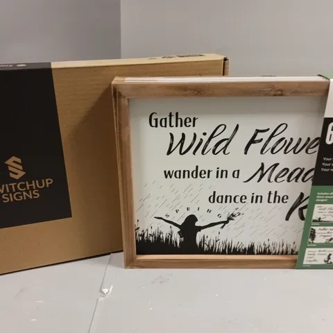 BRAND NEW BOXED SEASONAL COLLECTION 6-IN-1 INTERCHANGEABLE SIGN