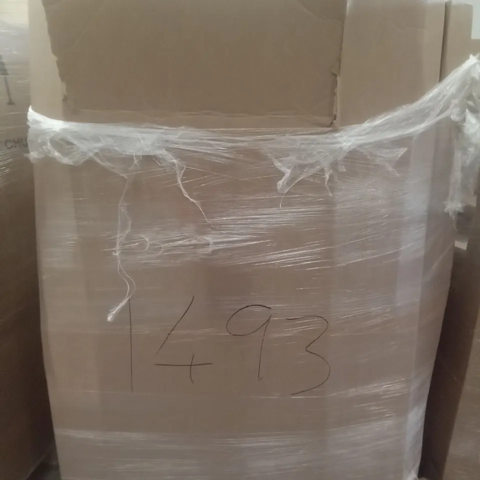 PALLET OF ASSORTED ITEMS INCLUDING PEPE TOILET RISER 4", PICNIC FOLDING TABLE, CARBON FIBRE CRUTCHES, PEPE BEDSIDE COMMODE,  DOUBLE SHELF 