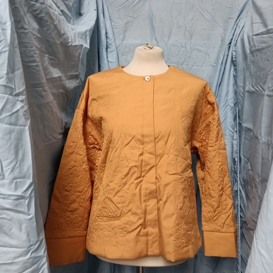 JAEGER PURE COTTON QUILTED JACKET - WOMEN'S, UK 12