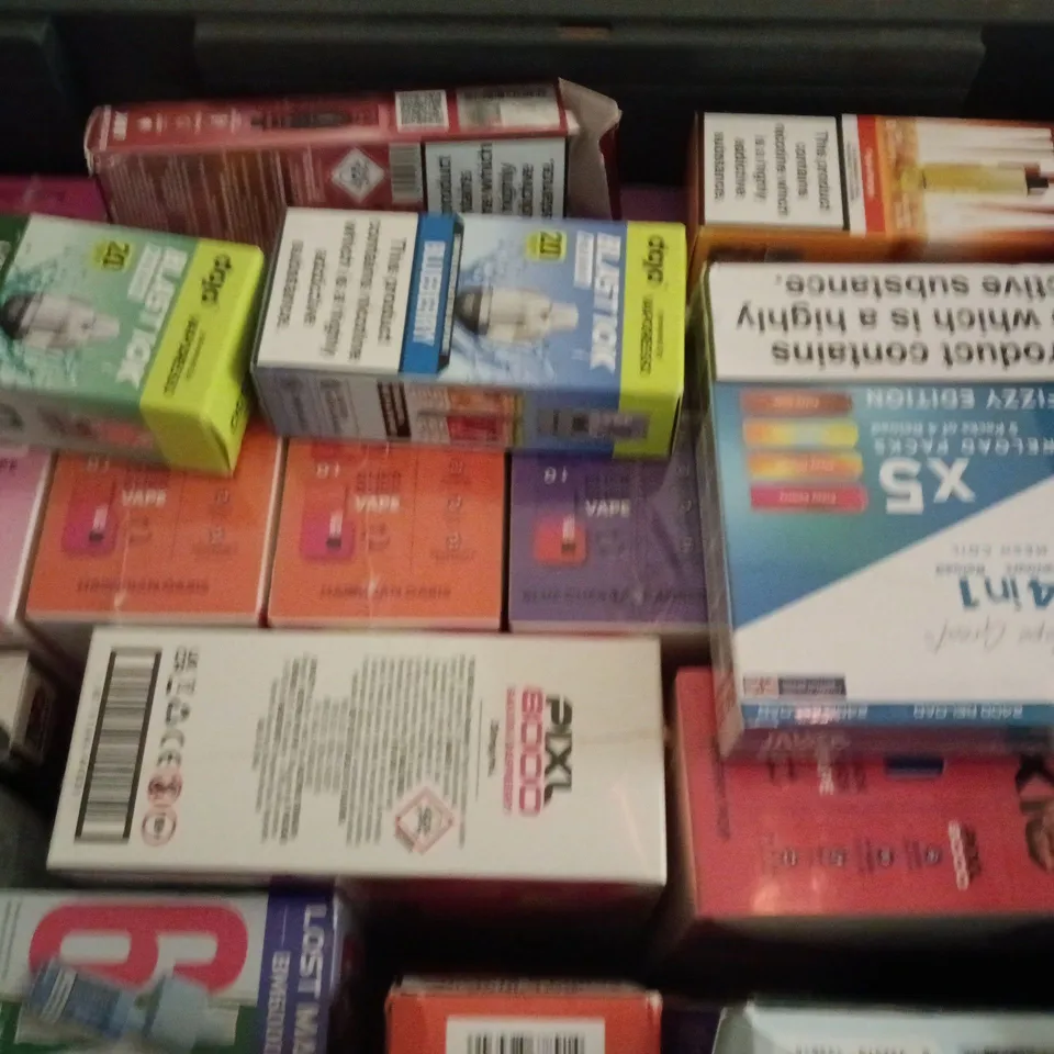 APPROXIMATELY 20 ASSORTED E-CIGARETTE PRODUCTS TO INCLUDE BRANDS SUCH AS PIXL, IVG, DOJO, ETC - COLLECTION ONLY