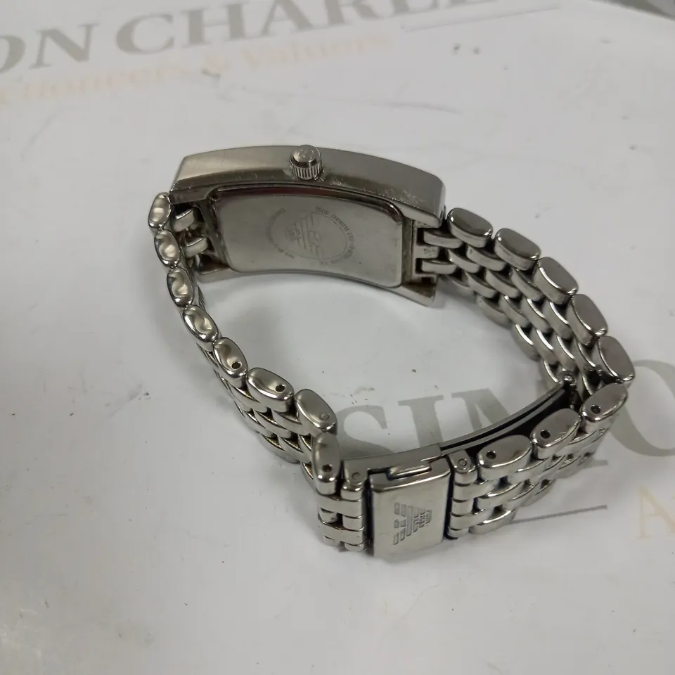 EMPORIO ARMANI CLASSIC STAINLESS STEEL WRIST WATCH 