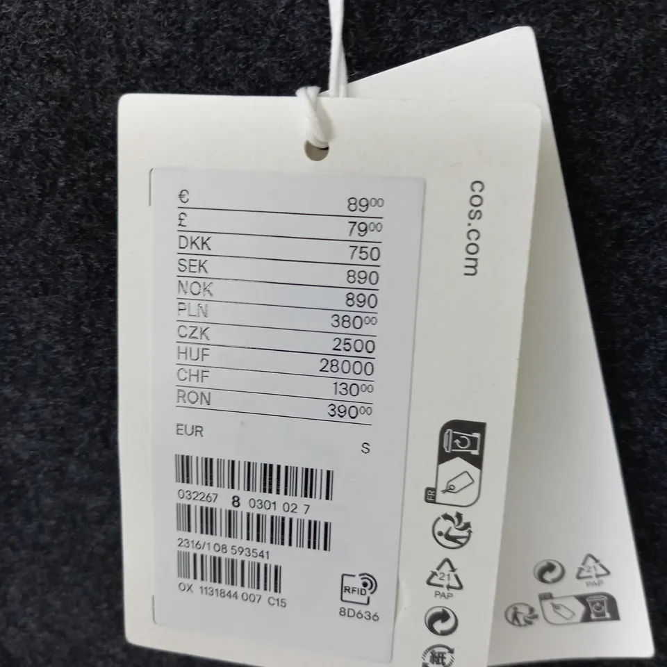 COS GREY CREW JUMPER - EUR S