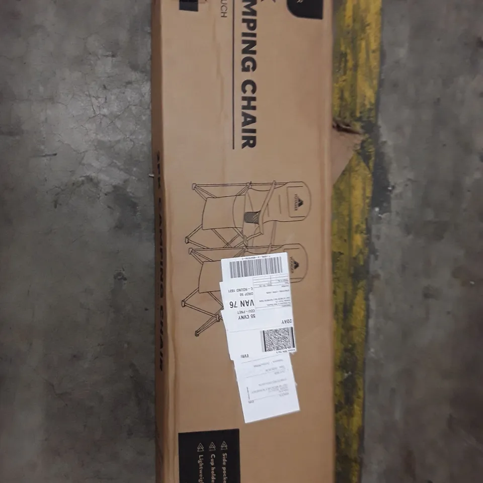 BOXED SET OF 2 CAMPING CHAIRS - BLACK