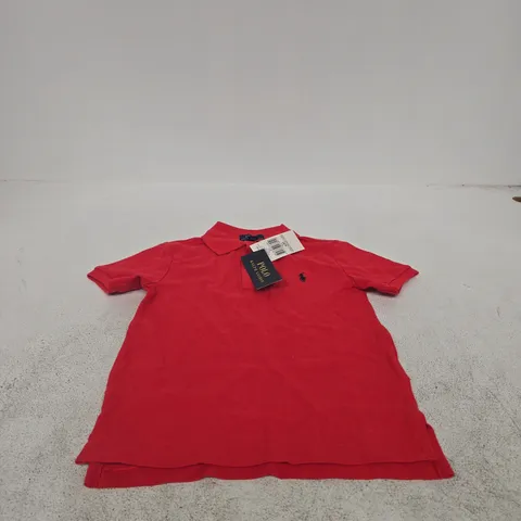 POLO RALPH LAUREN KIDS' POLO SHIRT – RED, UK 4-5 (US 4/4T)