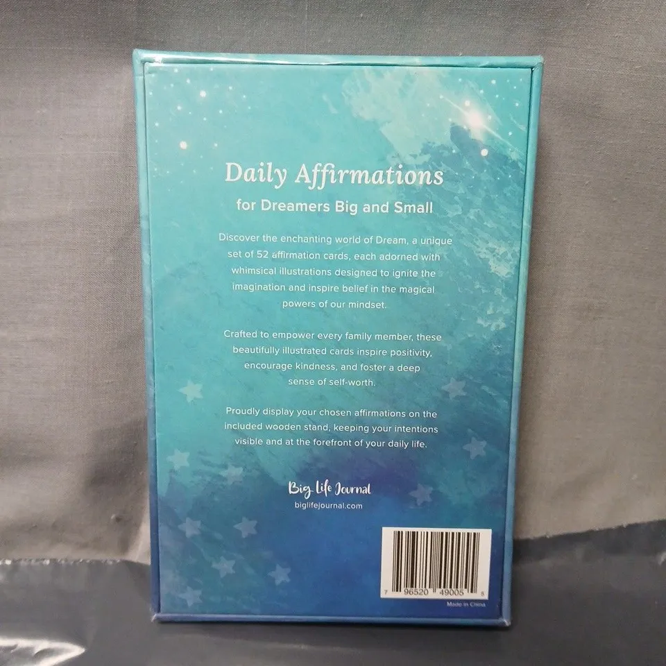 SEALED DREAM AFFIRMATION CARDS FOR THE WHOLE FAMILY – BOXED SET (BIG LIFE JOURNAL)