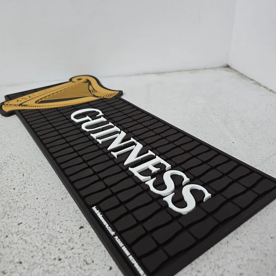 GUINNESS BAR MAT WITH HARP LOGO – BLACK ADVERTISING MAT