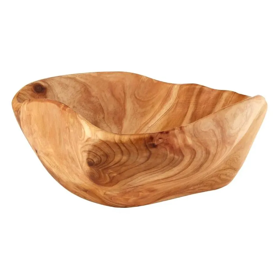 BOXED ALPEN HOME KORS WOOD SERVING BOWL