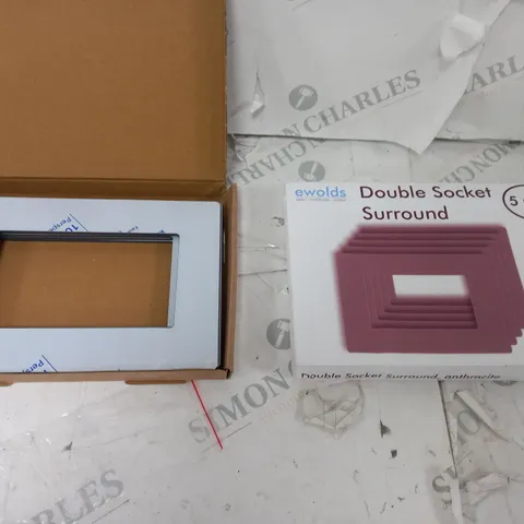 EWOLDS DOUBLE SOCKET SURROUND 5 PACK