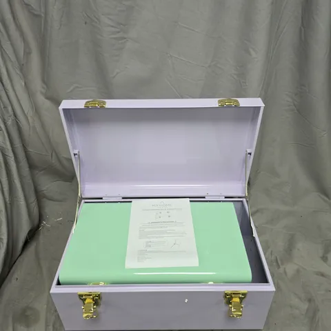 MY HOME STORIES SORBET COLLECTION SET OF 2 METAL TRUNKS – STORAGE CHESTS