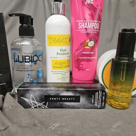 APPROXIMATEY 20 HEALTH AND BEAUTY PRODUCTS TO INCLUD - GIVE ME SHAMPOO - T444Z - FENTY BEAUTY - AVEDA - LUBIDO - ETC