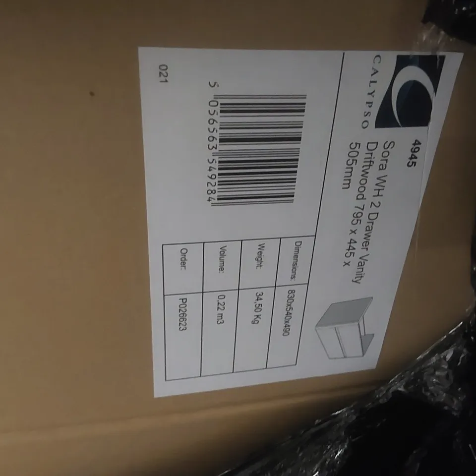 PALLET CONTAINING A LARGE QUANTITY OF BATHROOM FURNITURE PARTS INCLUDING: VANITY UNIT BASES, WC UNIT BASE ECT